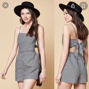 Pacsun Kendall & Kylie gingham romper